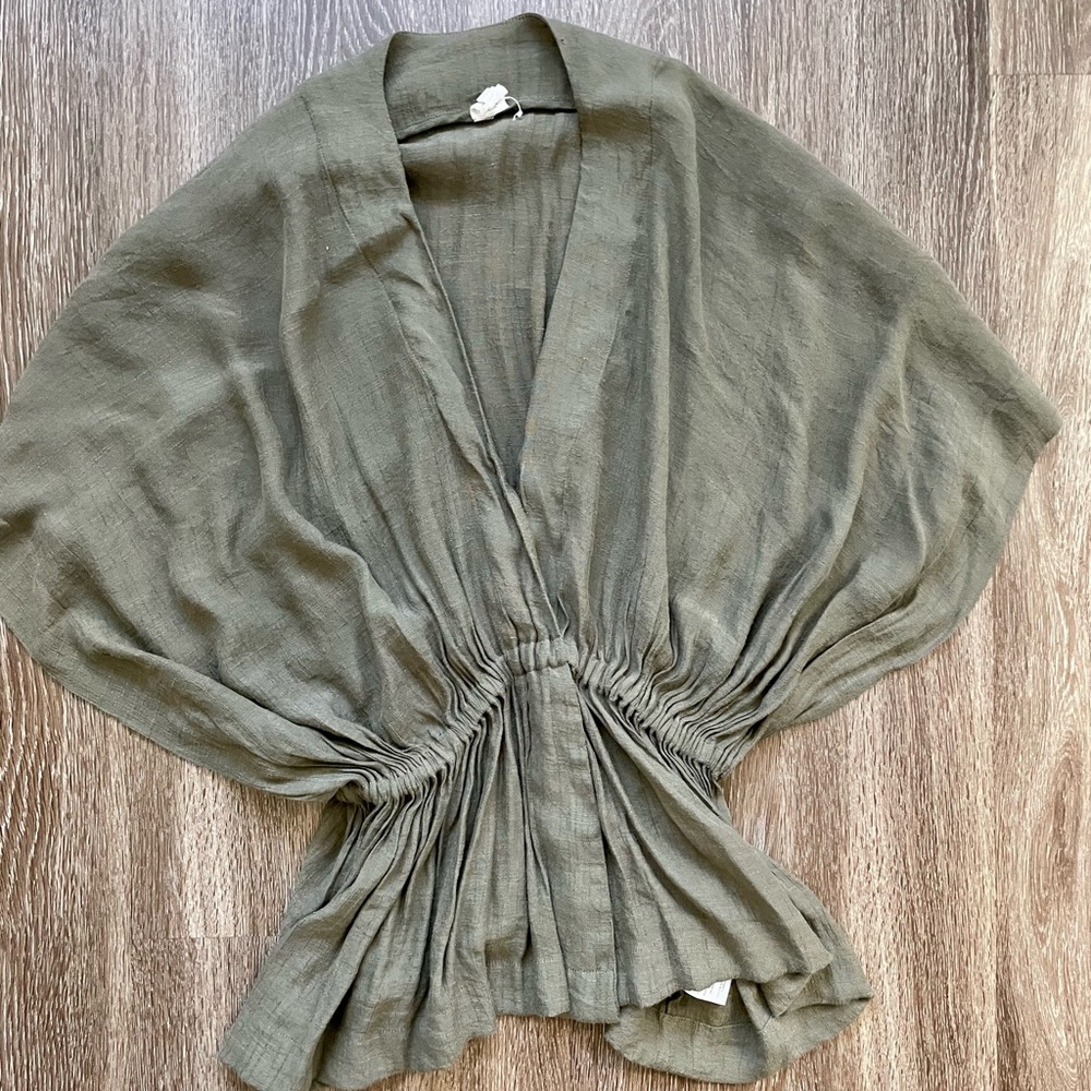 Vici Olive Green Blouse